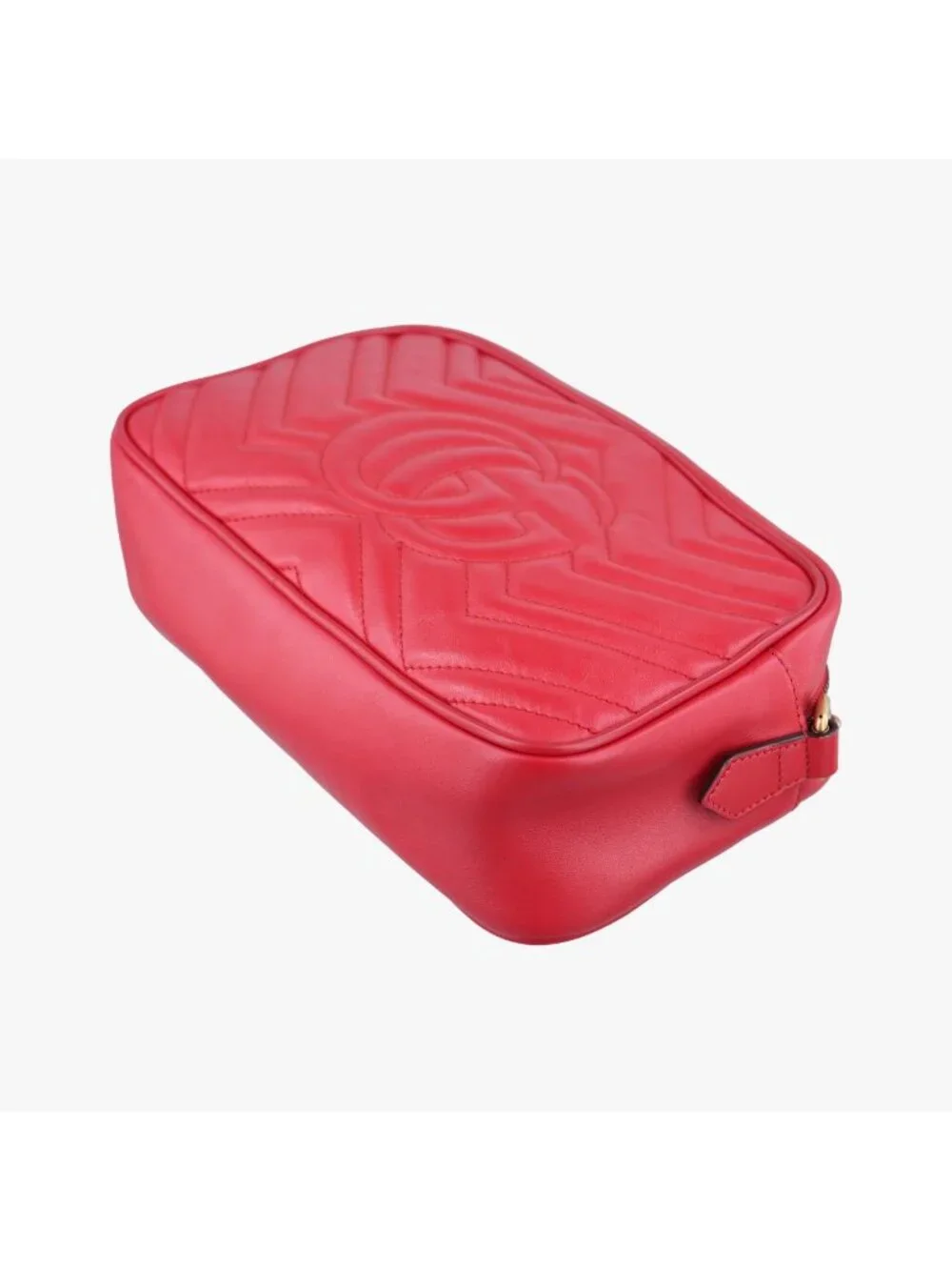 Gucci GG Marmont Red Leather Shoulder Bag